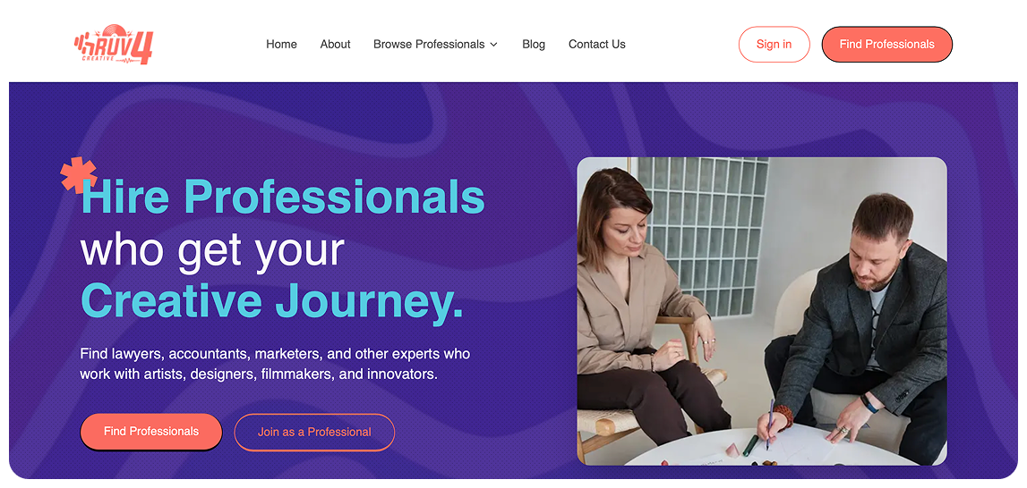 GRUV4CREATIVES — hire professionals who get your creative journey